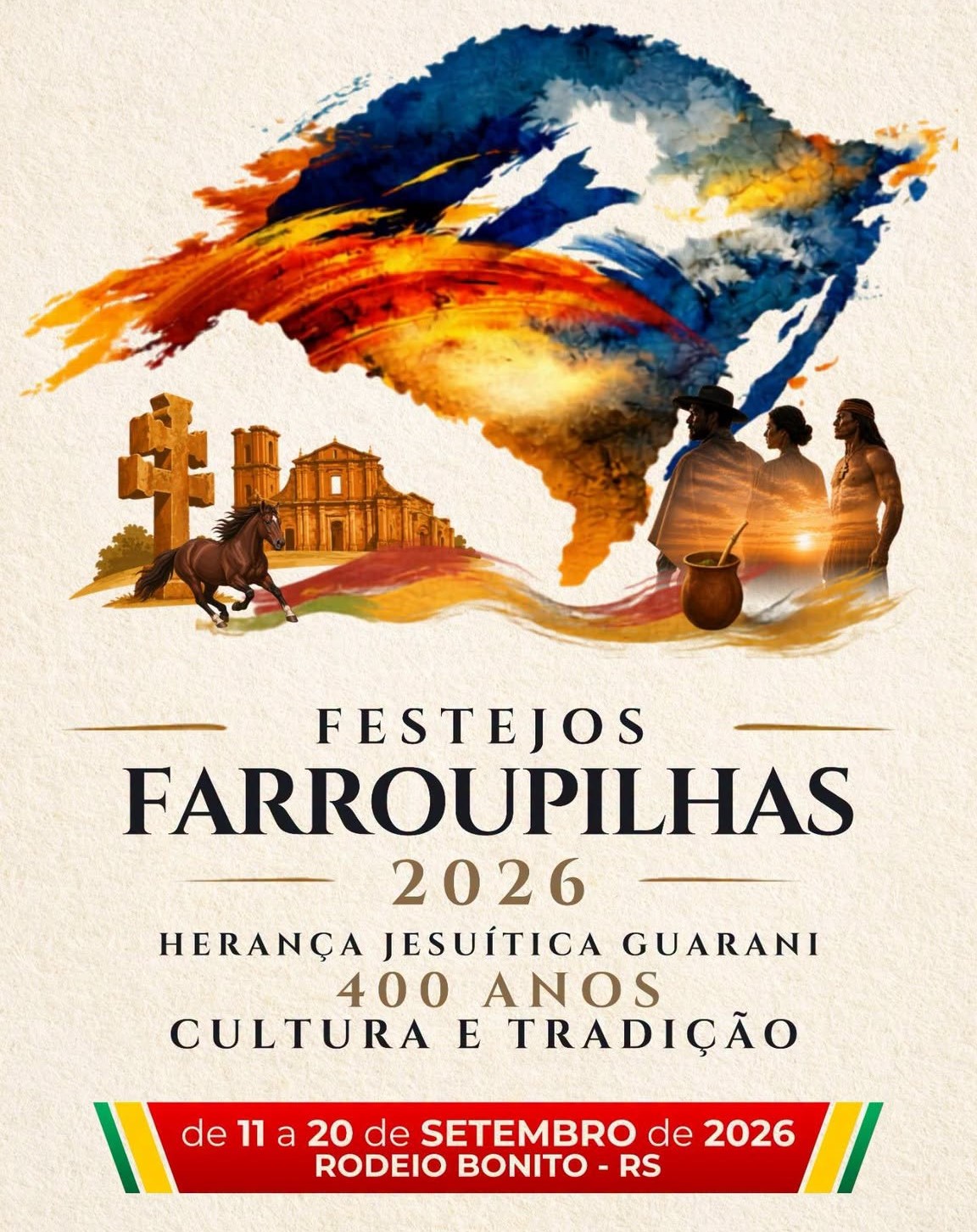 Capa CTG Gaudérios do Rodeio divulga programação detalhada dos Festejos Farroupilhas 2026
