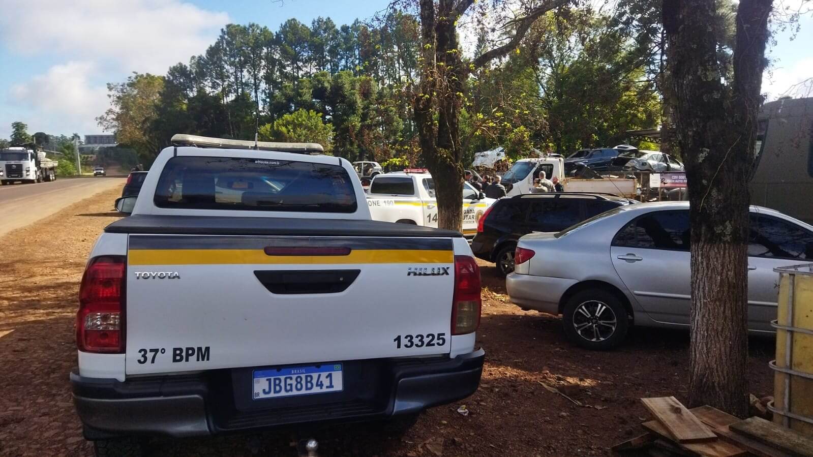 Capa Carros e armas são apreendidos em Seberi durante a Operação Desmanche