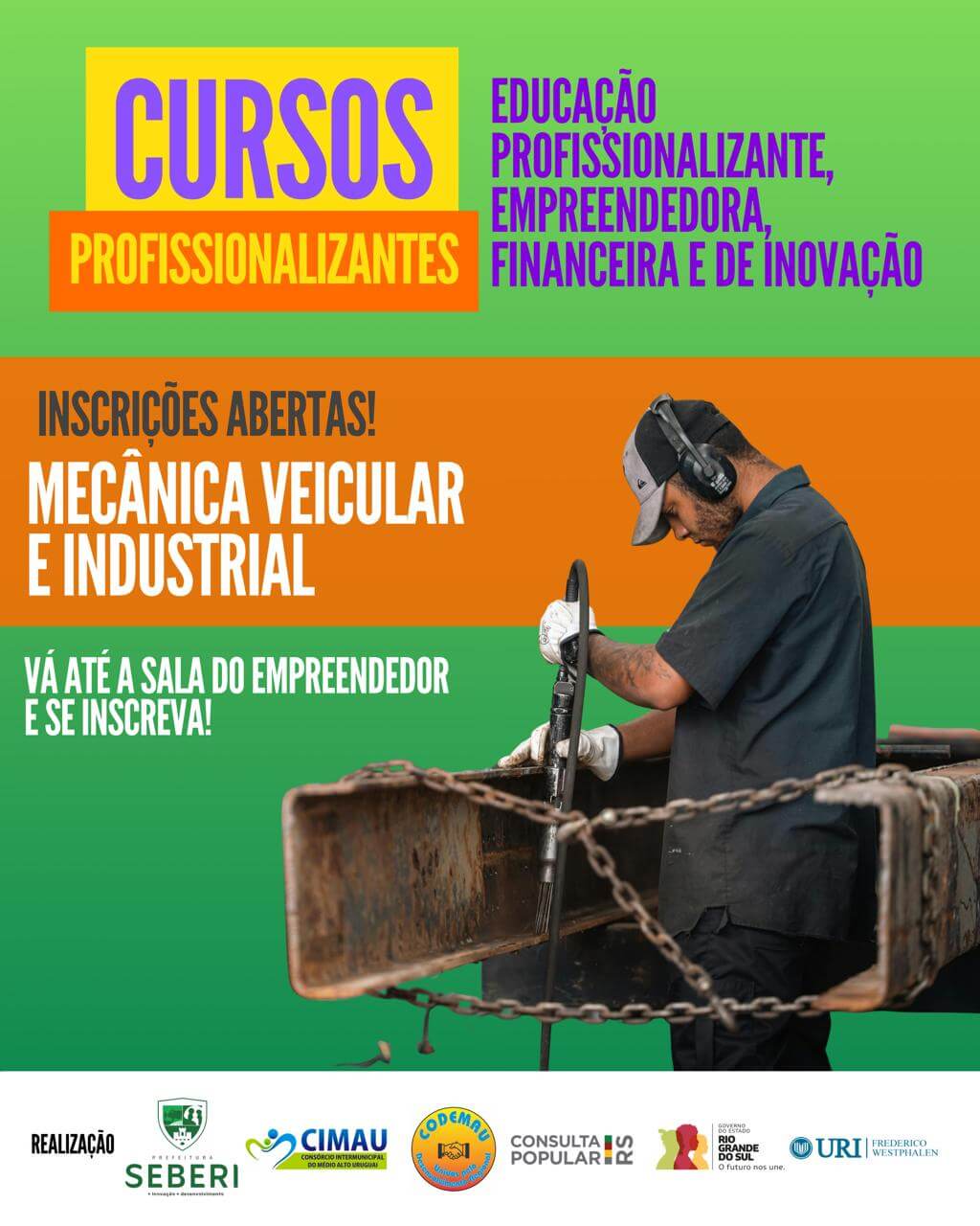 Capa Curso de mecânica veicular e industrial tem inscrições abertas em Seberi