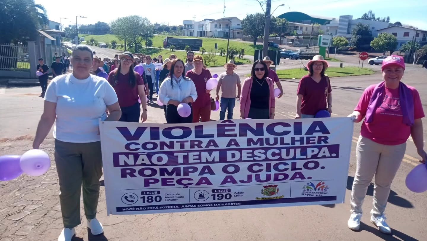 Capa Caminhada Lilás mobiliza Boa Vista das Missões pelo fim da violência contra a mulher
